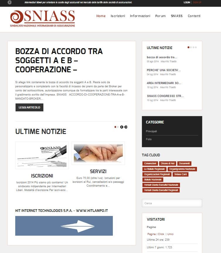 Sniass home page