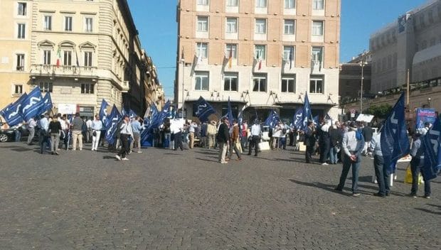 Presidio Sna a Roma 6 ottobre 2014
