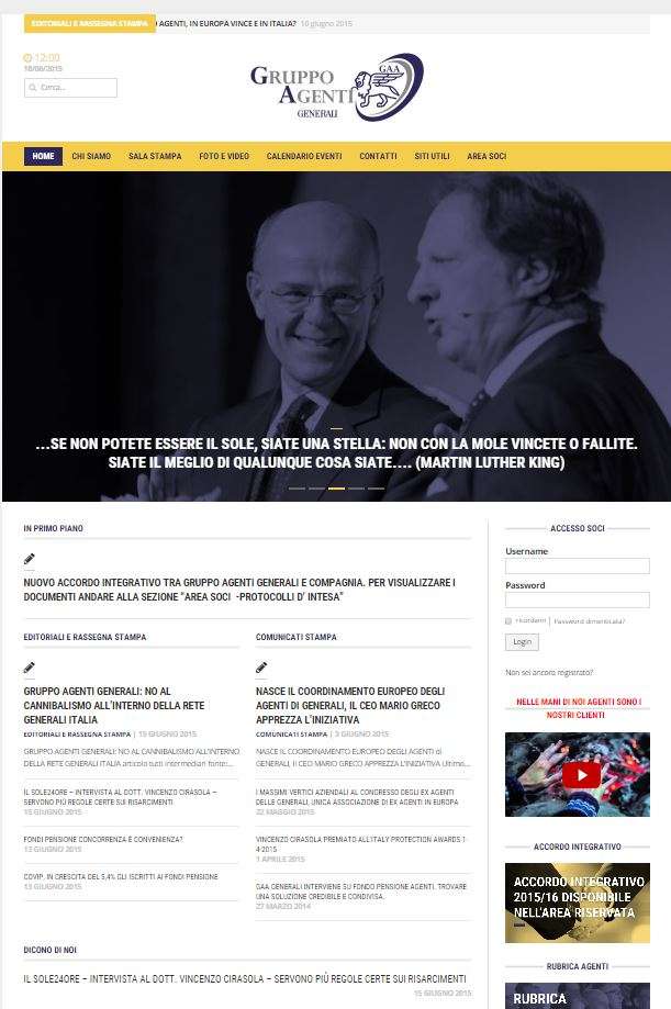 Gruppo Agenti Generali sito web