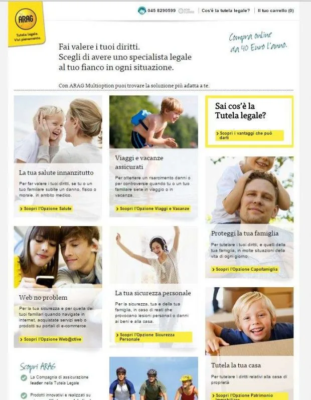 Arag Multioption - home page