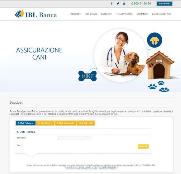 Home page del sito Ibl Banca - European Brokers