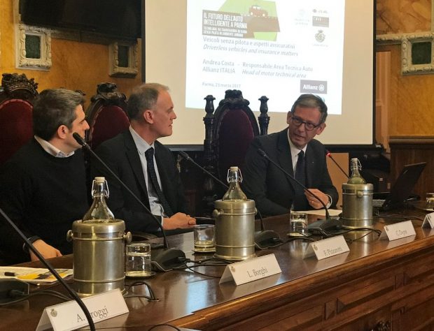 Andrea Costa interviene a un convegno a Parma